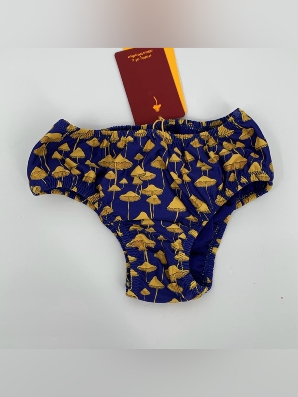Agua Bendita Tropic of C Ella swim bottoms navy blue mushroom baby new 9-12M